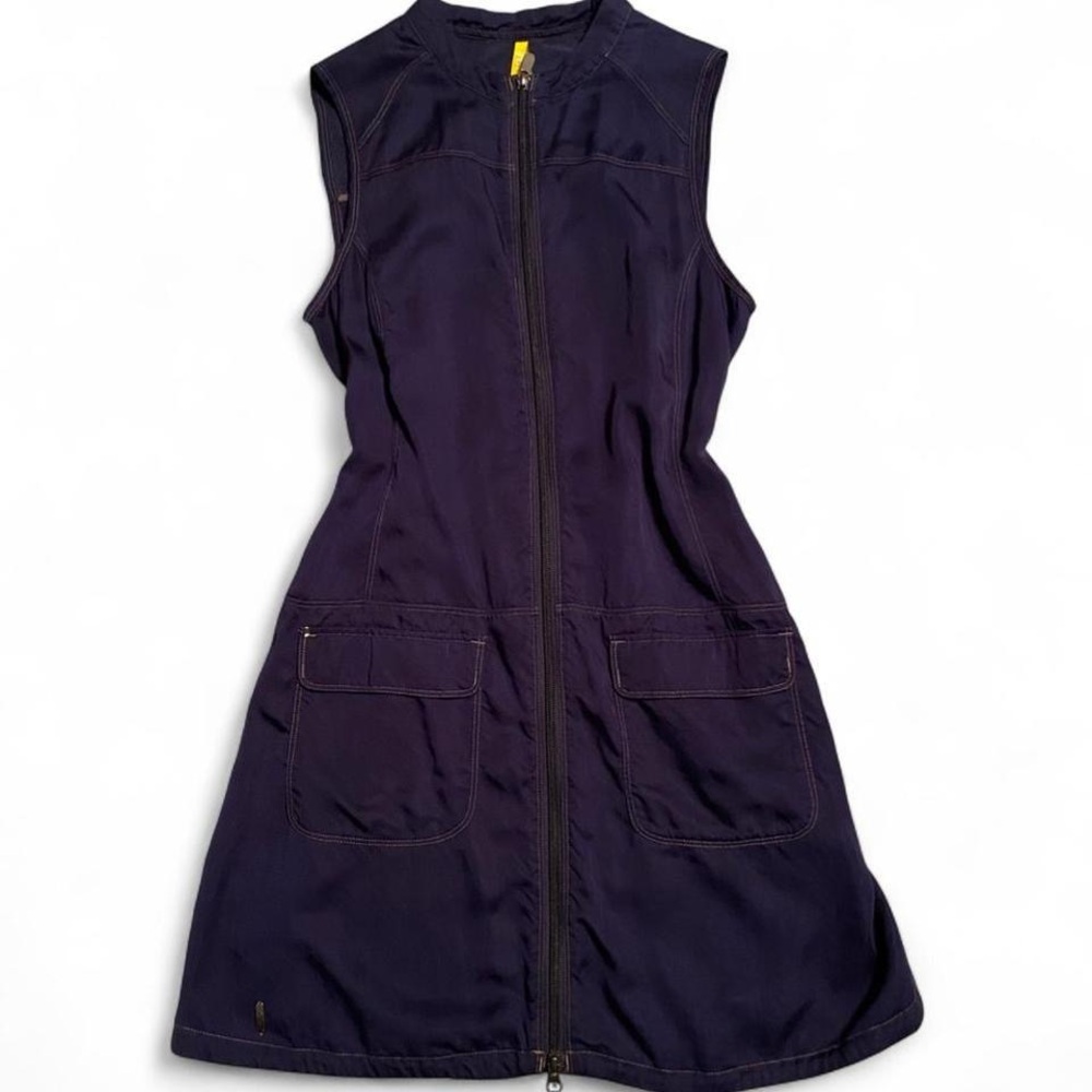Lole Zip Up Mini Dress With Pockets